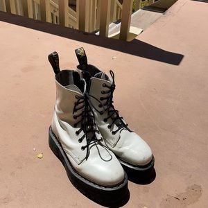White lifted Dr Martens